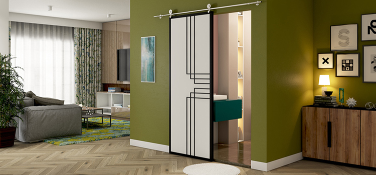 sliding bathroom door installation in Mira Monte