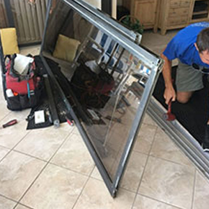 sliding glass door frame repair Mira Monte
